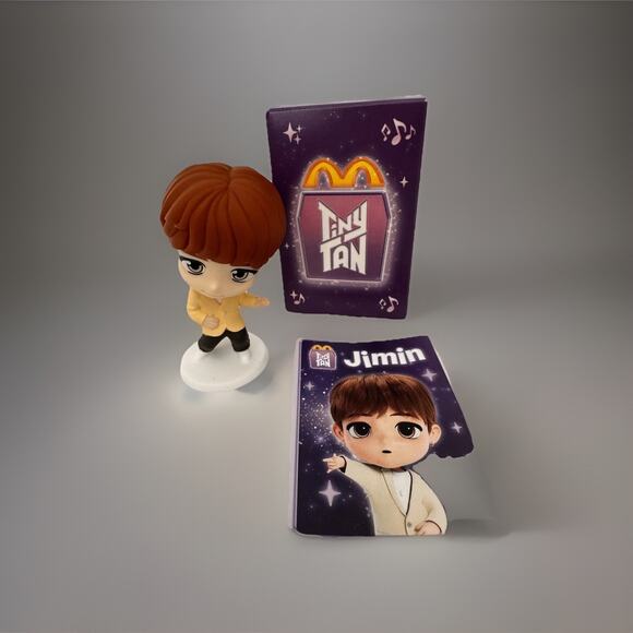 Tiny TAN, #5 TWB Jimin BTS McDonald's Happy Meal Toy New - Picture 1 of 11